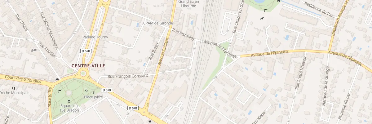 Plan du 57 Rue François Constant à Libourne