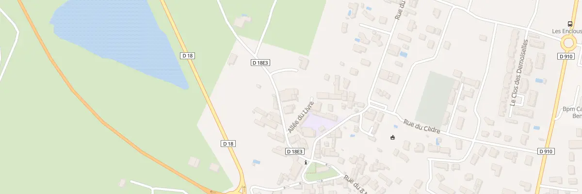 Plan du 8 Rue du Bocage aux Billaux