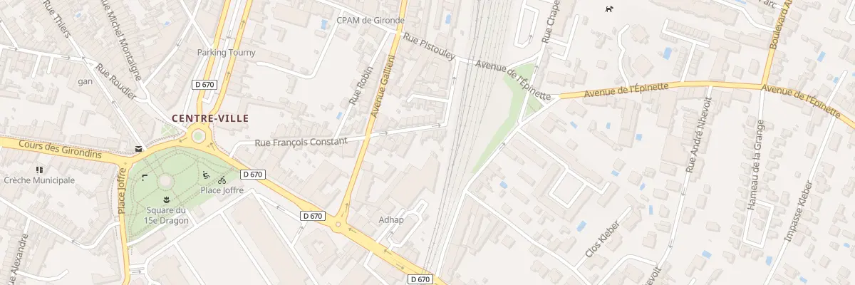 Plan du 44 Rue François Constant à Libourne