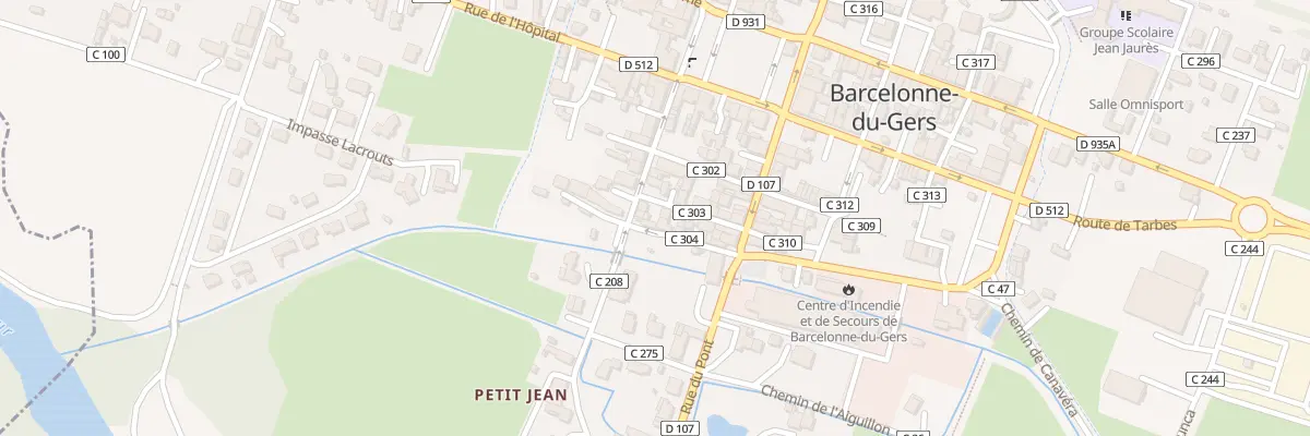 Plan du 10 Rue des Abattoirs à Barcelonne-du-Gers