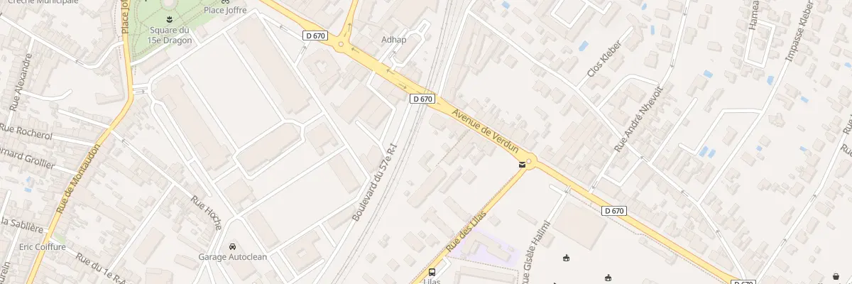 Plan du 28 Av de Verdun à Libourne