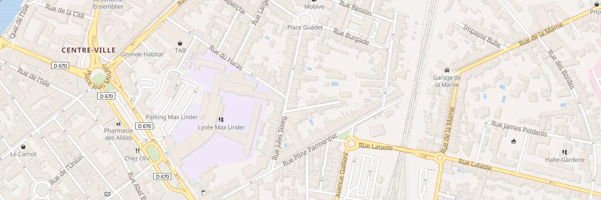 Plan du 22 Rue Jules Steeg à Libourne