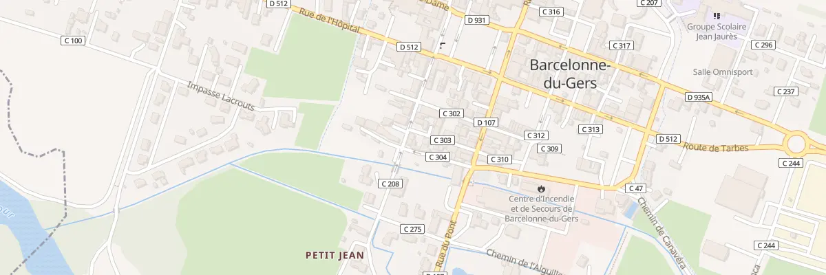 Plan du 5 Rue du Chateau d’Eau à Barcelonne-du-Gers