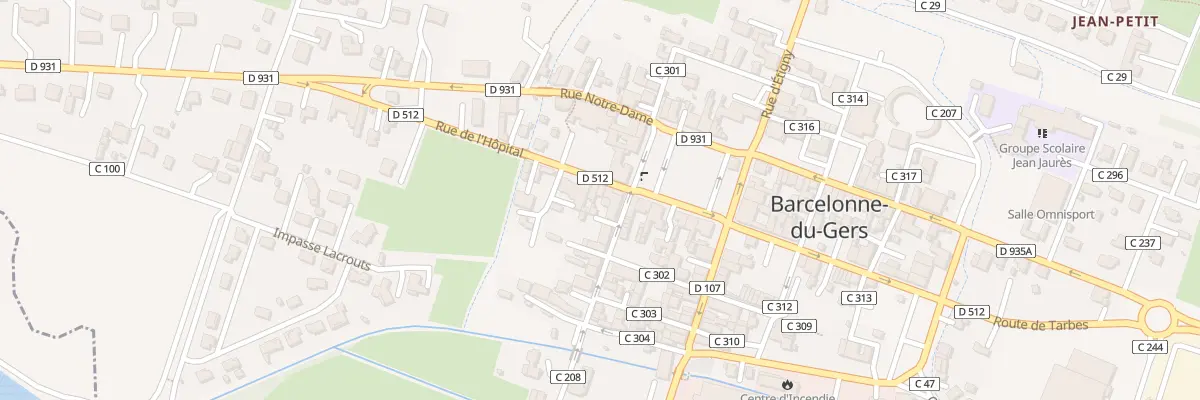 Plan du 5 Rue de l’Hôpital à Barcelonne-du-Gers