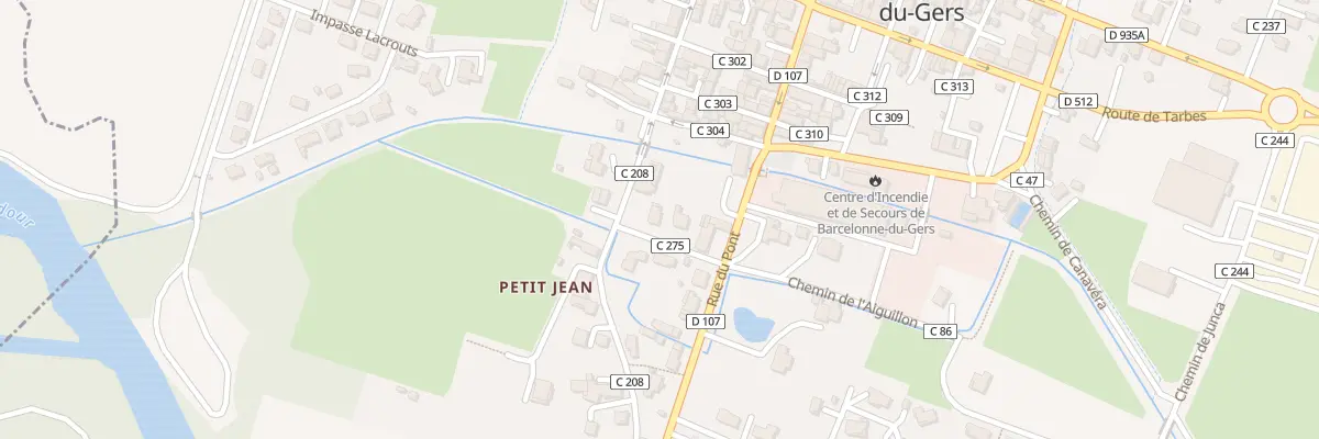 Plan du 6 Che de Sebastian à Barcelonne-du-Gers