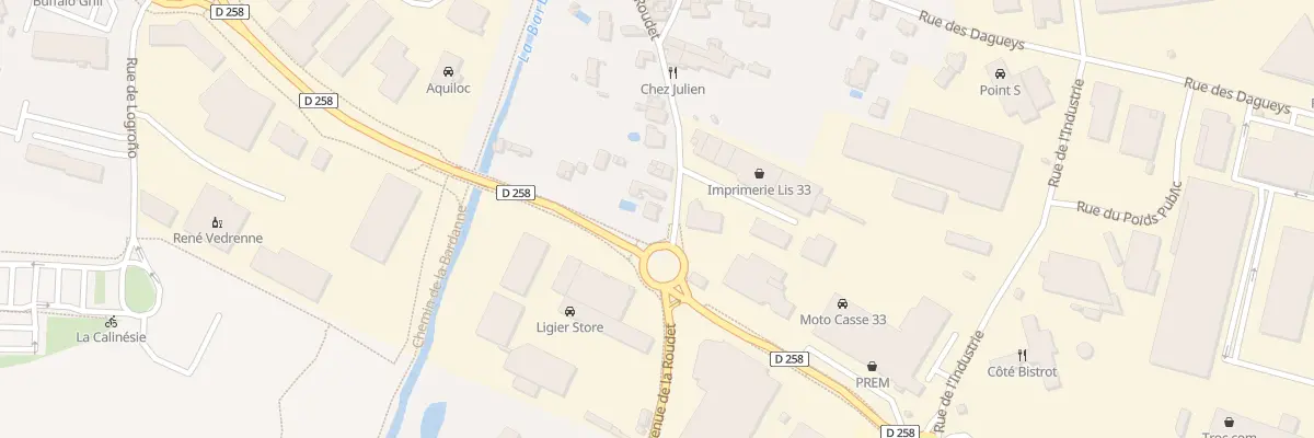 Plan du 233 Av de la Roudet à Libourne