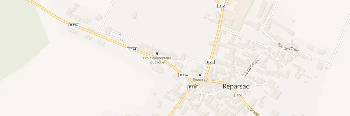Plan du 10 Rue des Ecoles à Réparsac