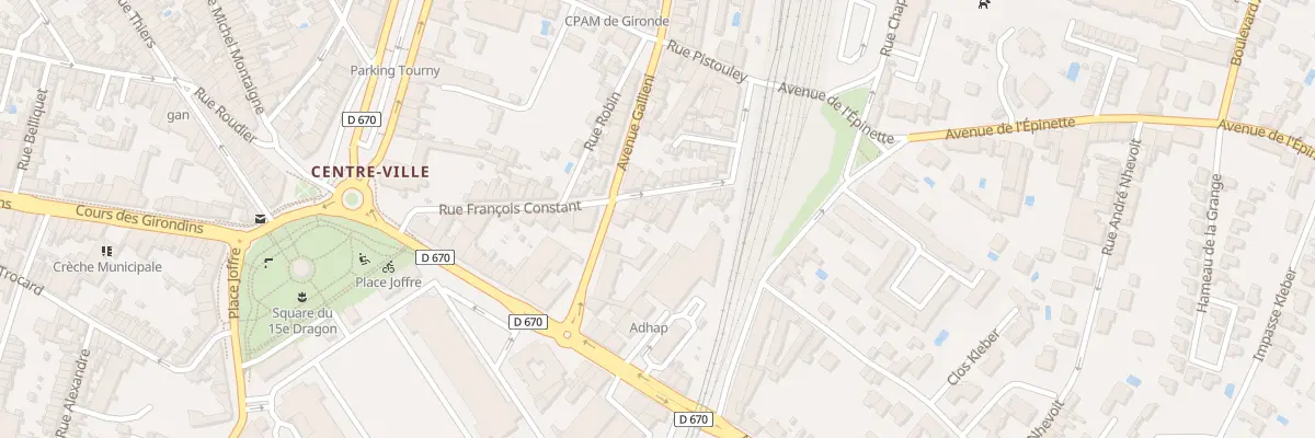 Plan du 38 Rue François Constant à Libourne