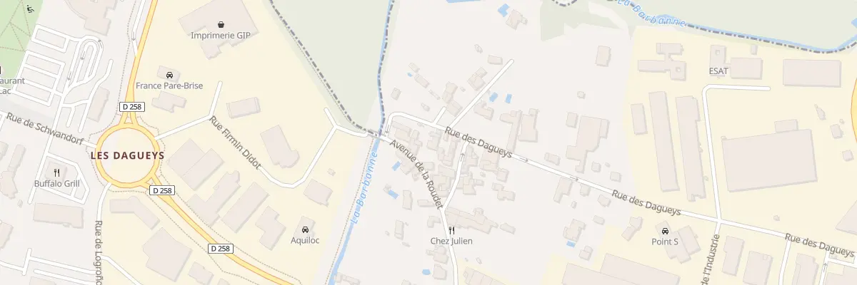 Plan du 194B Av de la Roudet à Libourne