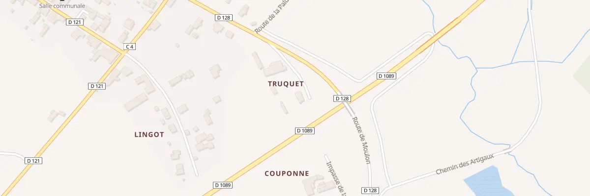 Plan du 70 Couponne à Génissac