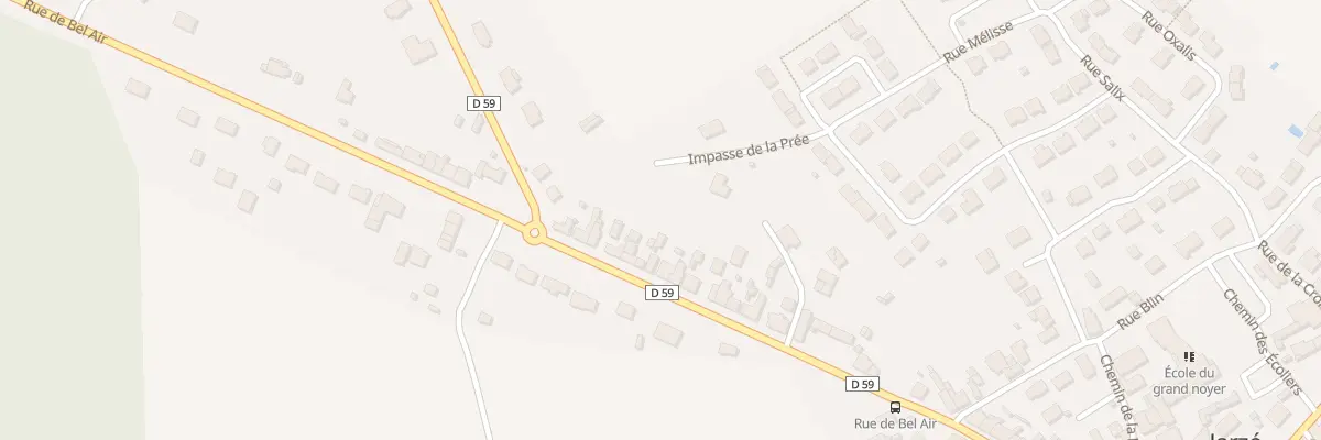 Plan du 38 Rue de Bel-Air à Jarzé Villages