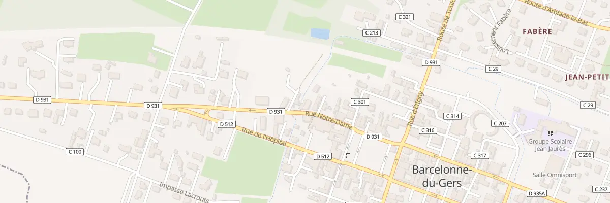 Plan du 10 Rue Notre-Dame à Barcelonne-du-Gers