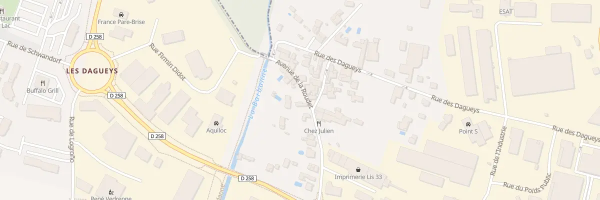 Plan du 251 Av de la Roudet à Libourne