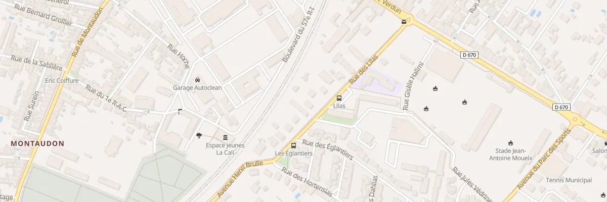 Plan du 22 Rue des Lilas à Libourne