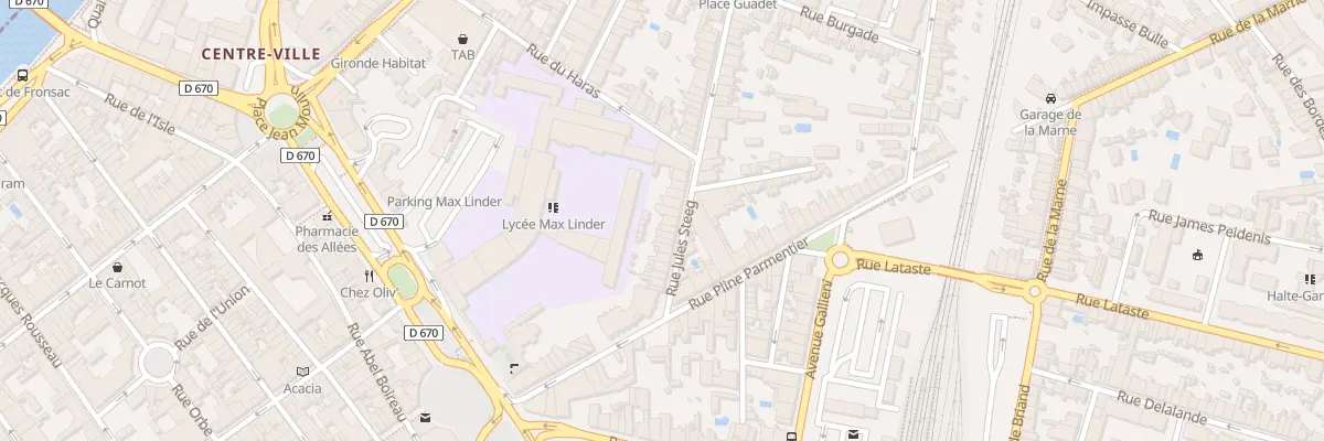 Plan du 23 Rue Jules Steeg à Libourne