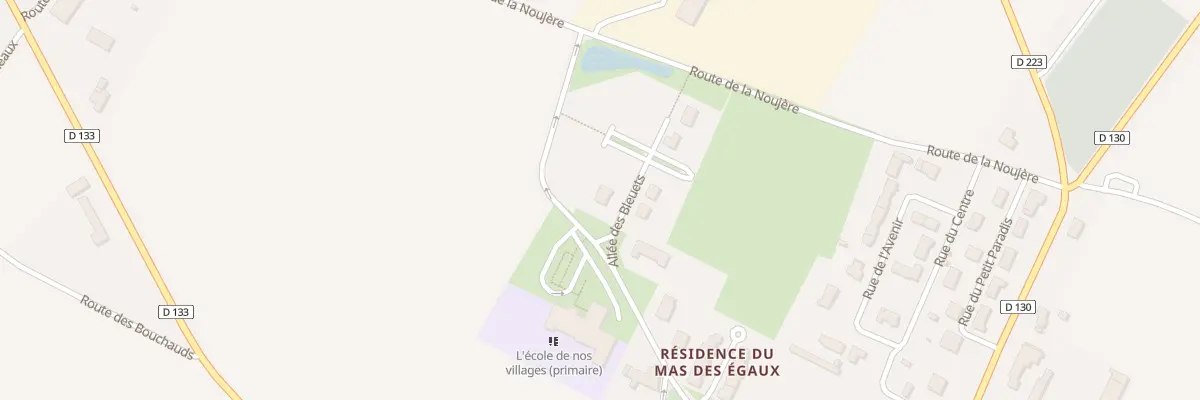 Plan du 1 All des Bleuets à Néré