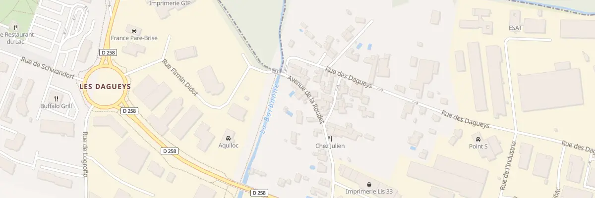 Plan du 255B Av de la Roudet à Libourne
