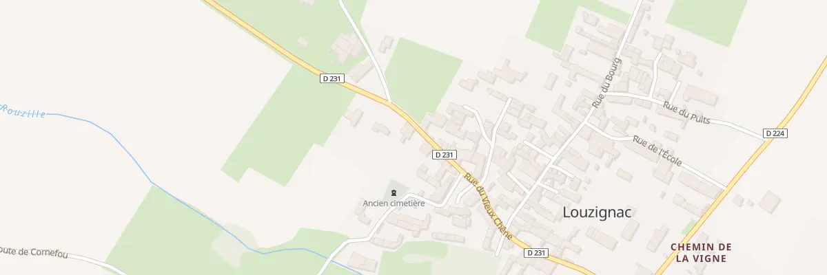 Plan du 29 Rue du Vieux Chêne à Louzignac