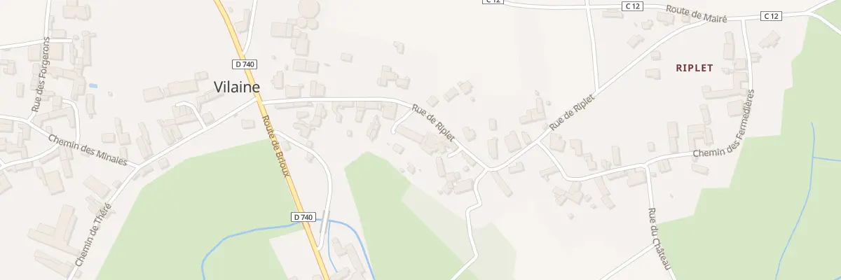 Plan du 12 Rue de Riplet Vilaine à Périgné