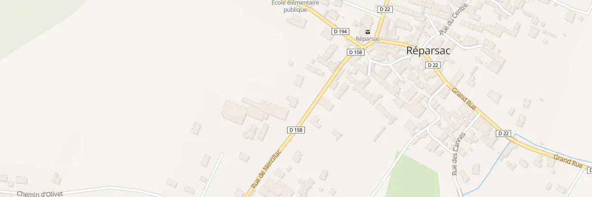Plan du 10 Rue de Nercillac à Réparsac
