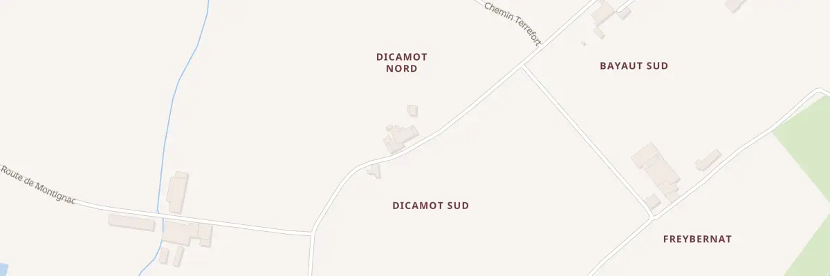 Plan du 52 Dicamot Nord à Ladaux