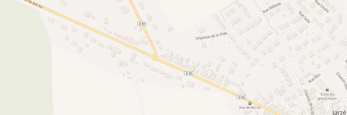 Plan du 44 Rue de Bel-Air à Jarzé Villages