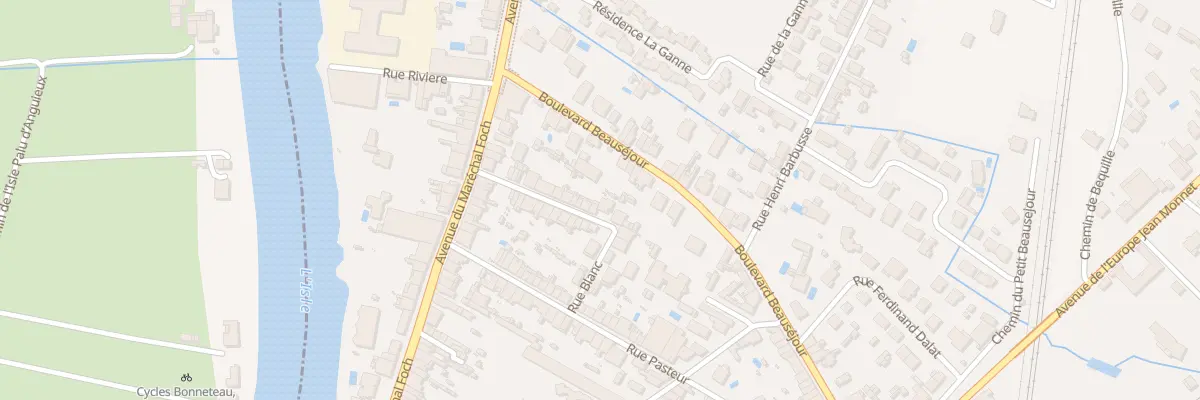 Plan du 23 Rue Blanc à Libourne
