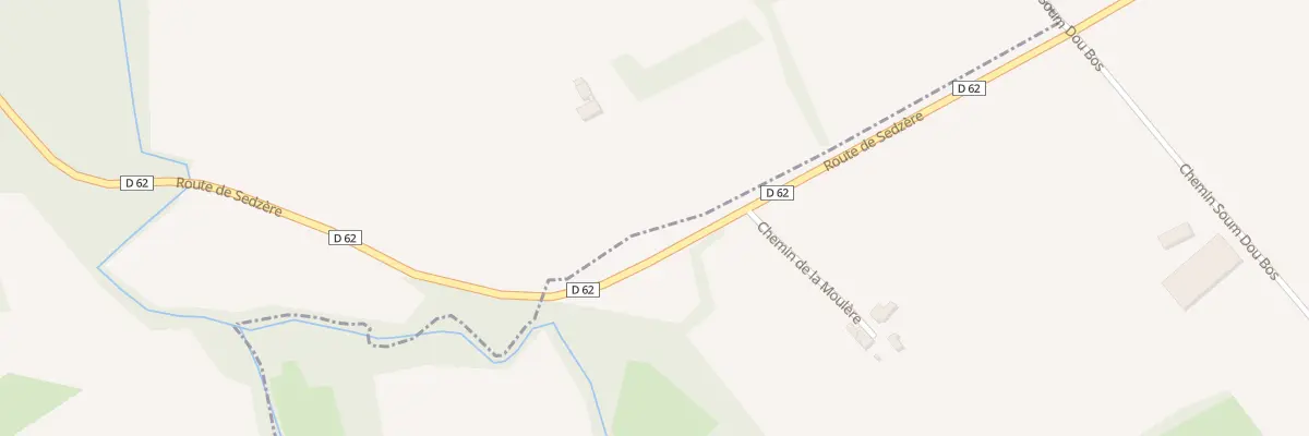 Plan du 1B Rte de Sedzere à Ouillon