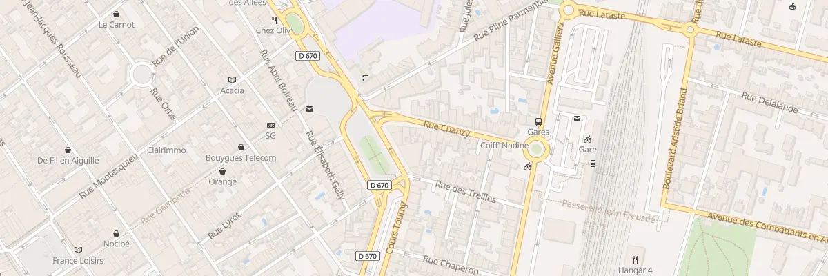 Plan du 8 Rue Chanzy à Libourne