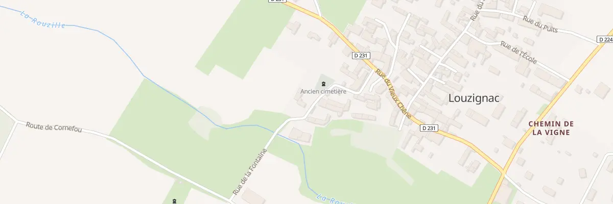 Plan du 10 Rue de la Fontaine à Louzignac
