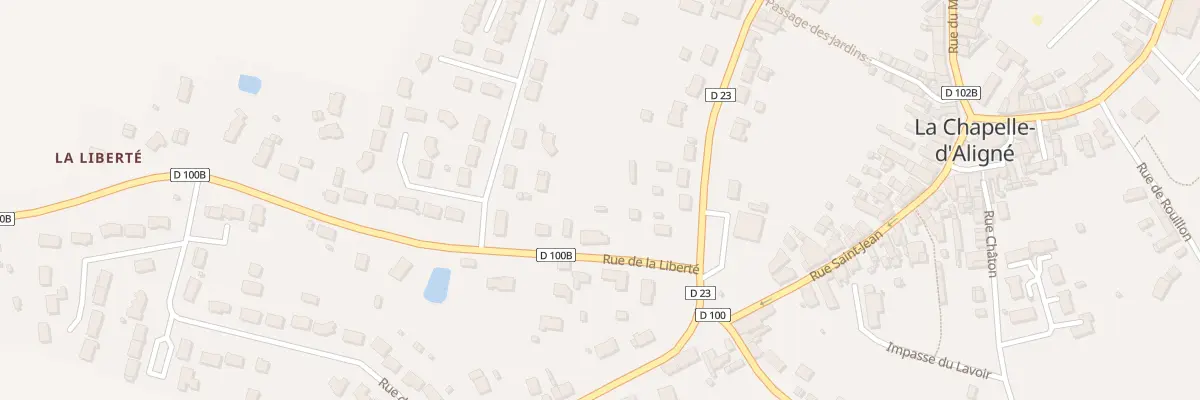 Plan du 2 Rue de la Liberté à La Chapelle-d’Aligné