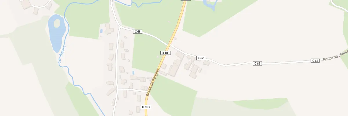 Plan du 2 Rte des Fontenelles Montigne à Celles-sur-Belle