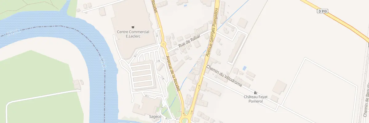 Plan du 14 Av de la Roudet à Libourne