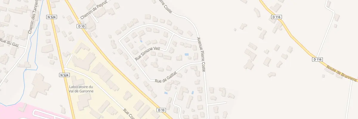 Plan du 6 Rue de Gaillat à Langon