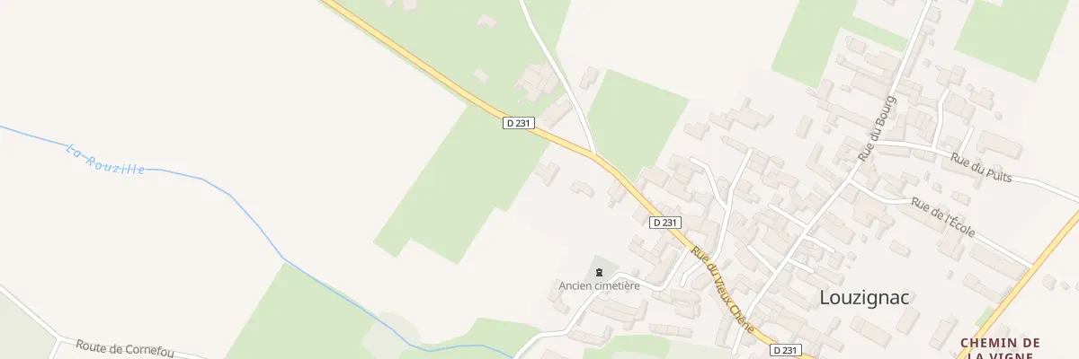 Plan du 33 Rue du Vieux Chêne à Louzignac