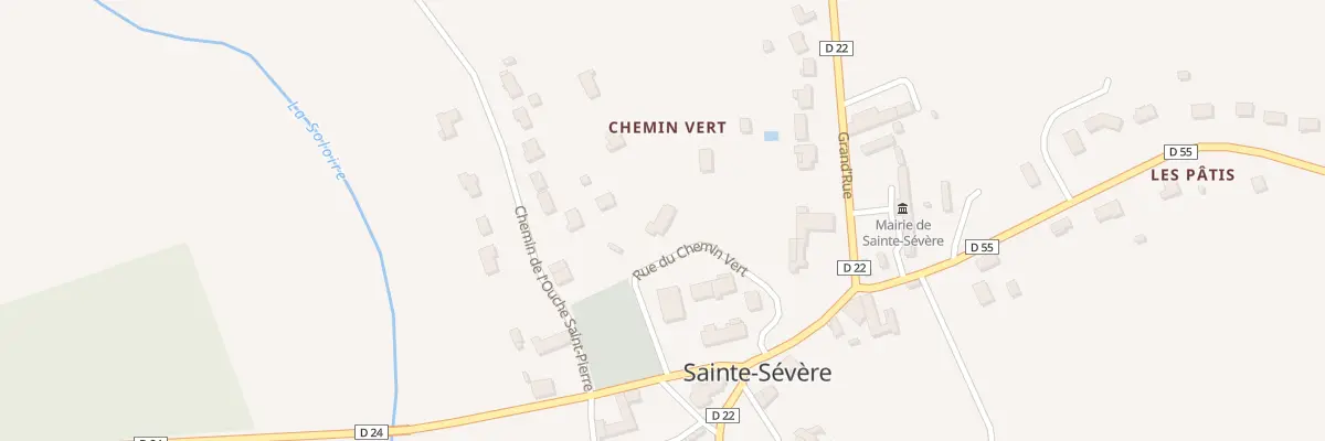 Plan du 5204 Les Maupas à Sainte-Sévère