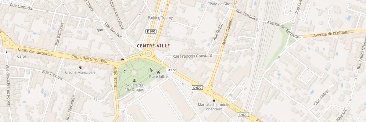 Plan du 10 Rue François Constant à Libourne