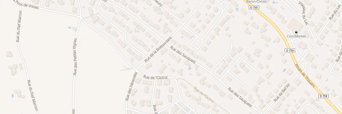 Plan du 22 Rue des Sauquets à Thouars