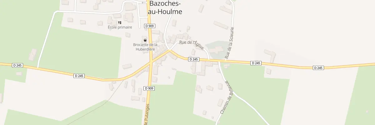 Plan du 10 Rue du Lt Eugene Bennett à Bazoches-au-Houlme