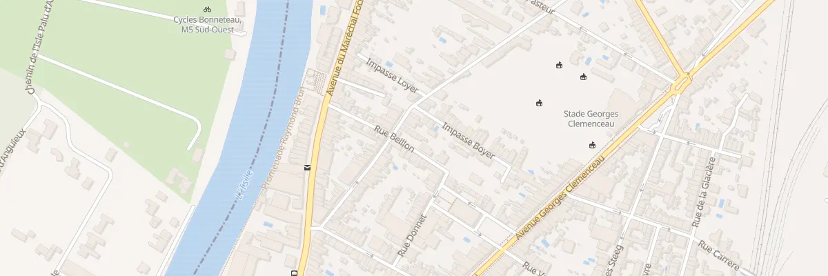 Plan du 25 Rue Beillon à Libourne
