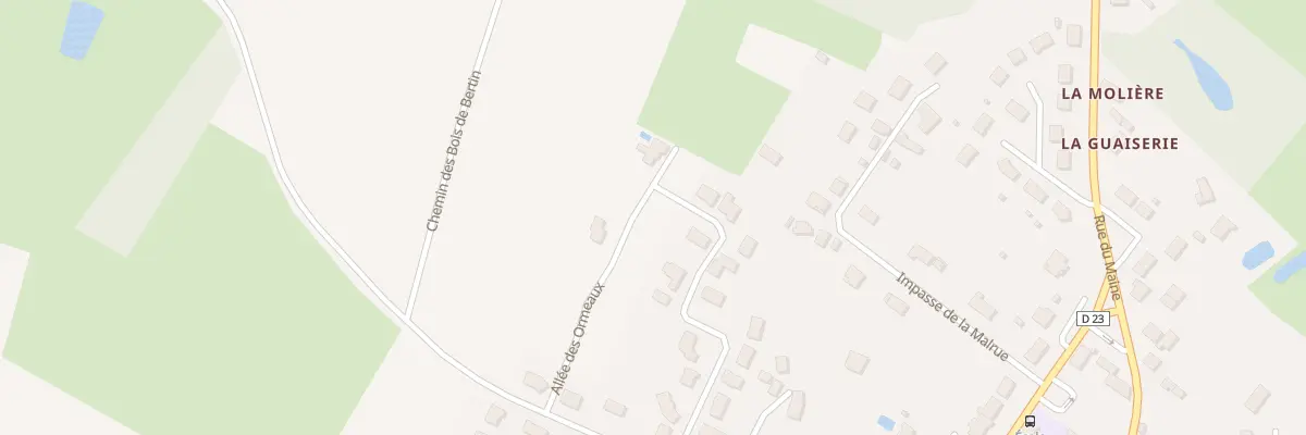 Plan du 5003 La Malrue à La Chapelle-d’Aligné