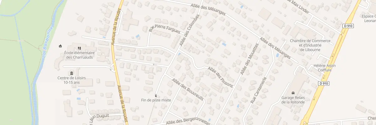 Plan du 4 All des Pinsons à Libourne
