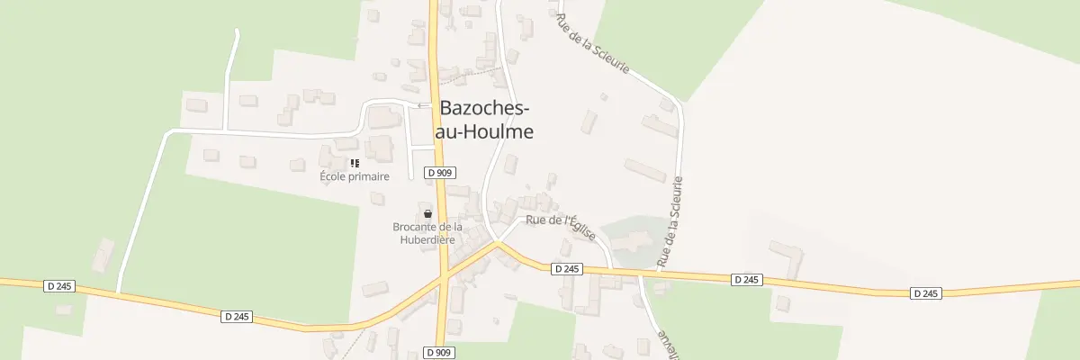 Plan du 7 Rue de l’Église à Bazoches-au-Houlme
