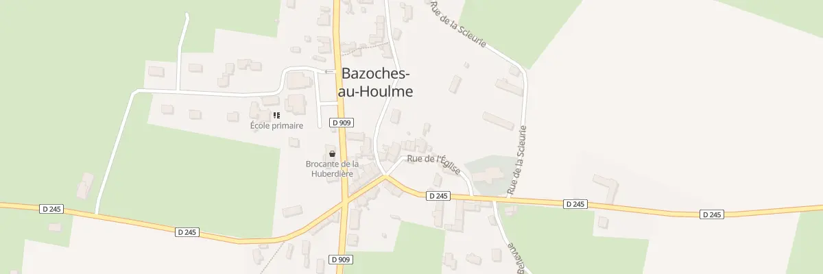 Plan du 5 Rue de l’Église à Bazoches-au-Houlme