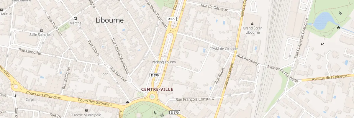 Plan du 22 Crs Tourny à Libourne