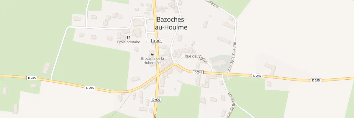 Plan du 1 Rue de l’Église à Bazoches-au-Houlme