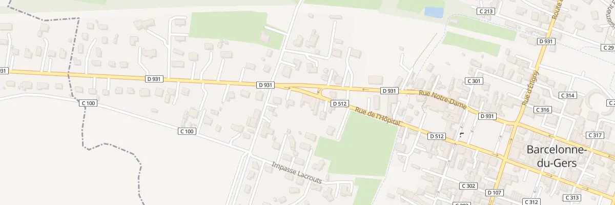 Plan du 21 Rue de l’Hôpital à Barcelonne-du-Gers