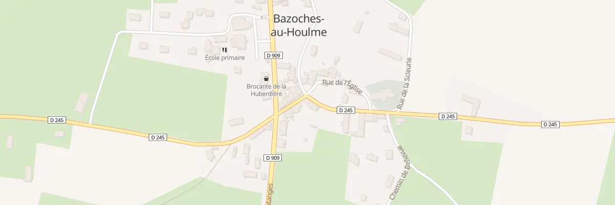 Plan du 8 Rue du Lt Eugene Bennett à Bazoches-au-Houlme