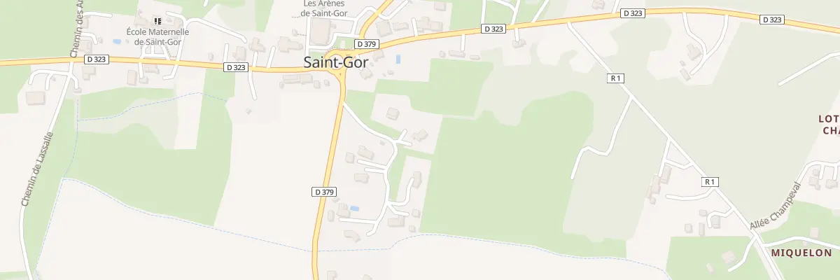 Plan du 2 Lot Communal Le Bourg à Saint-Gor