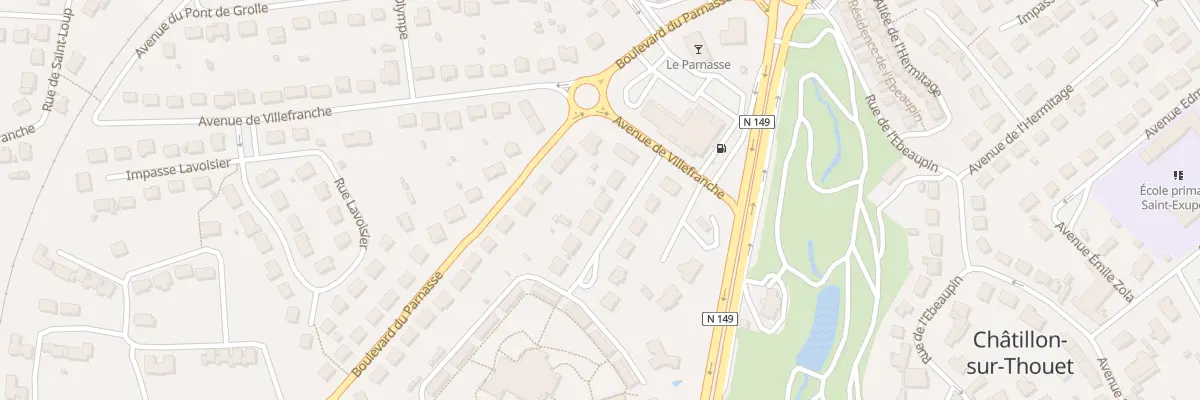 Plan du 6 Rue des Trois Cornieres à Châtillon-sur-Thouet